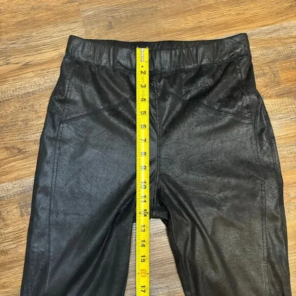 Free People Midnight Vegan Suede Skinny Pants leggings size SMALL - Picture 4 of 10